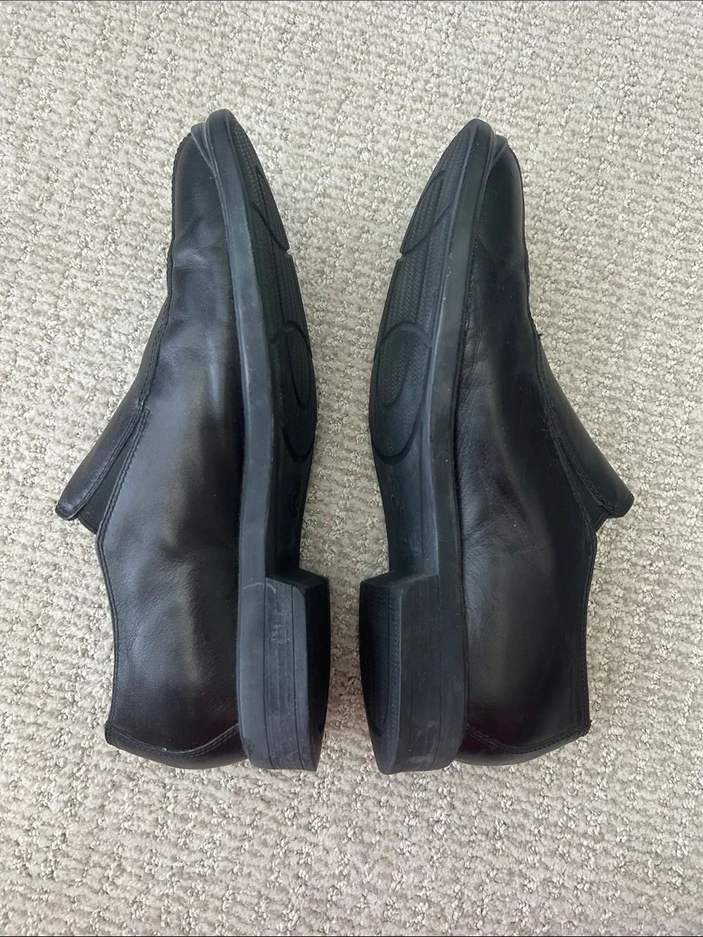 Cole Haan Black Leather Slip-On Loafers